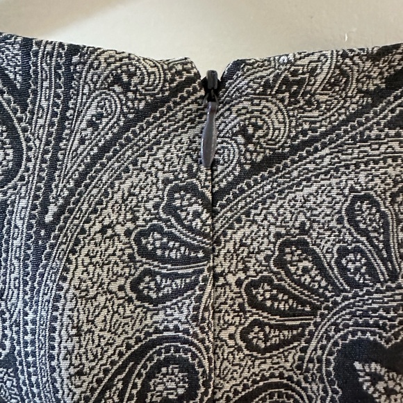 Austin Reed Vtg 90’s Sheath Paisley Mid Length Dress-Black/grey-Classic Design - Picture 6 of 9